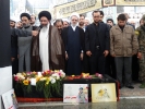 اقامه نماز بر پیکر شهید مهدی خزایی در حرم حضرت زینب(س)